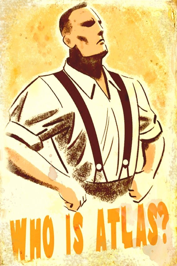 poster reading "Who is Atlas?"