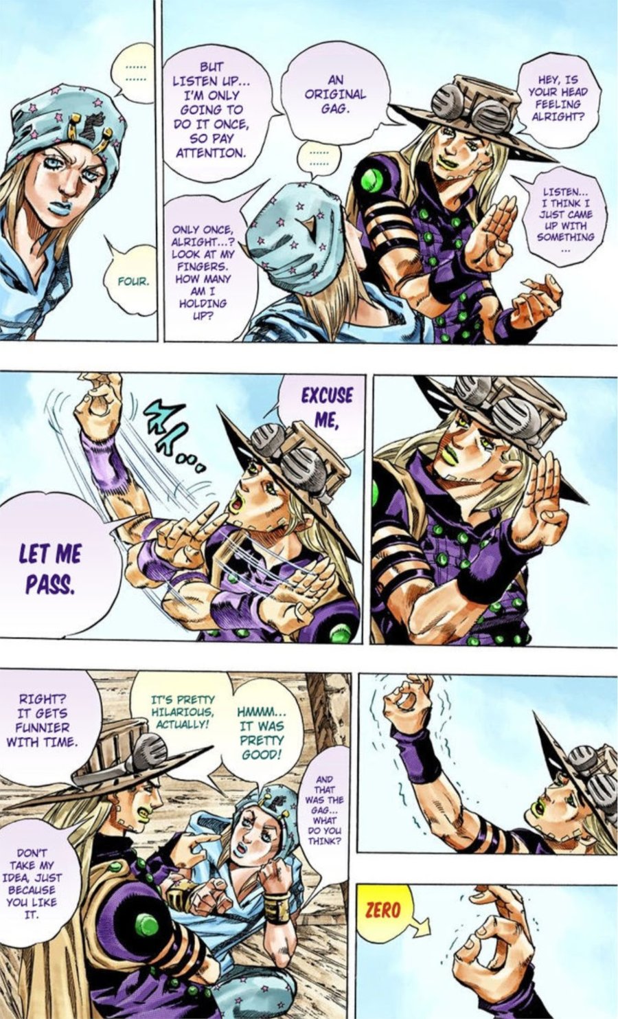 gyro making a 420 gesture