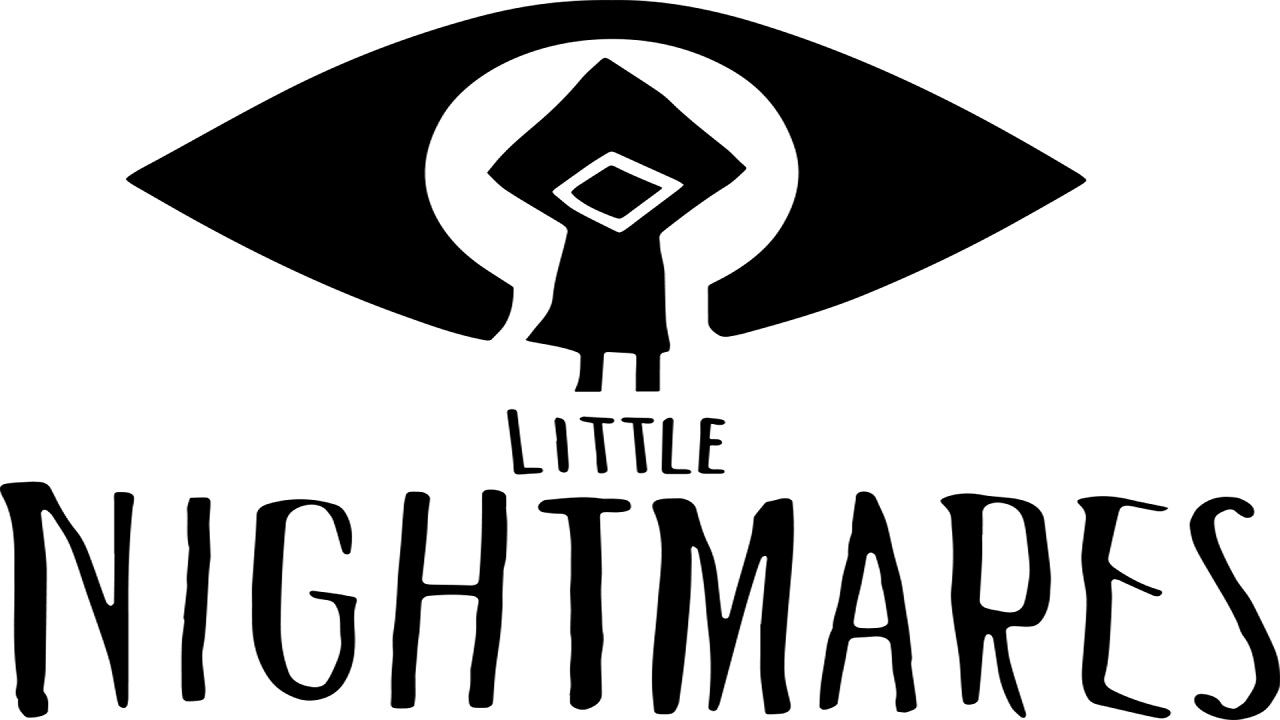 The Little Nightmares logo depicting an eye with the main character drawn in the center as the pupil