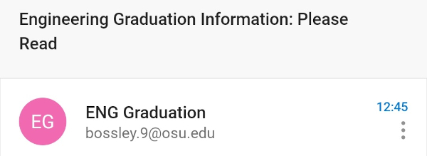 an engineering email with the subject 'please read'