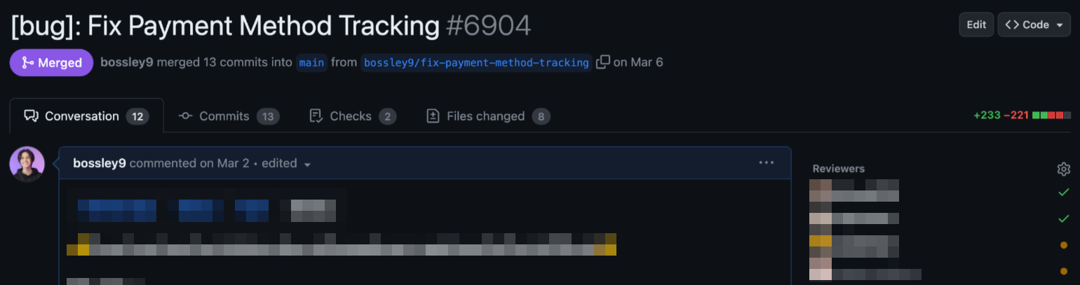 A merged Github PR that prevents dependent functions from being called in an inconsistent order.