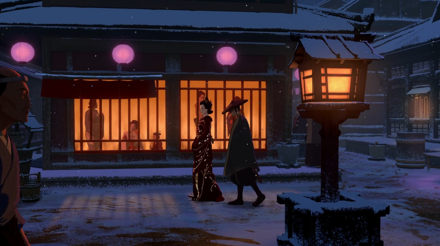 Mizu talking with Madame Kaji