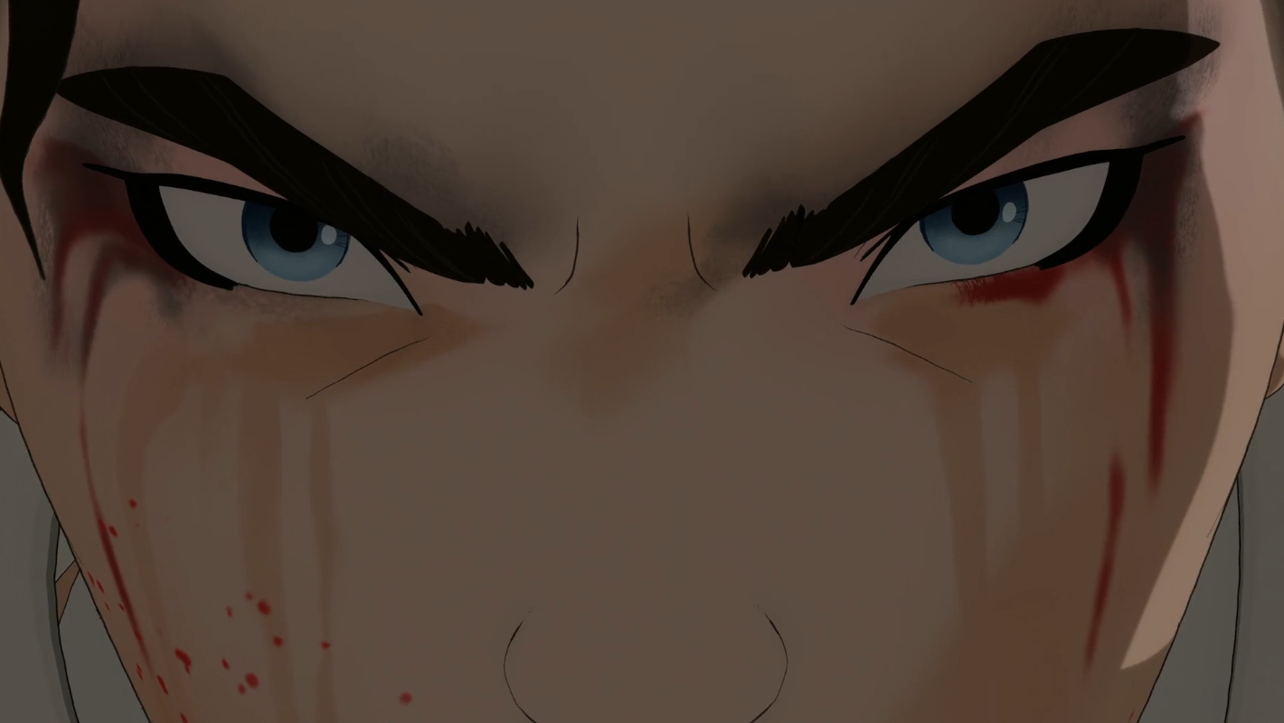 Mizu looking angry